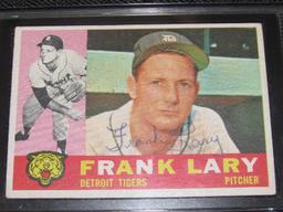 1960 Topps Frank Larry Vintage Baseball Card Signed