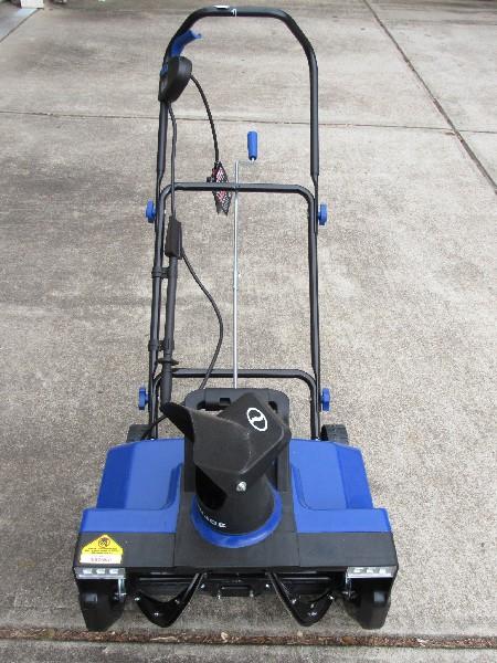 Blue Metal Snowjoe Snow Blower, Model 5TG27E