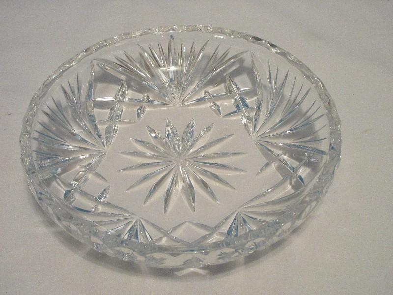 Signed Gorham Crystal Cherrywood Pattern Bon-Bon Dish Circa 1960-1999