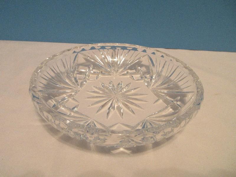 Signed Gorham Crystal Cherrywood Pattern Bon-Bon Dish Circa 1960-1999