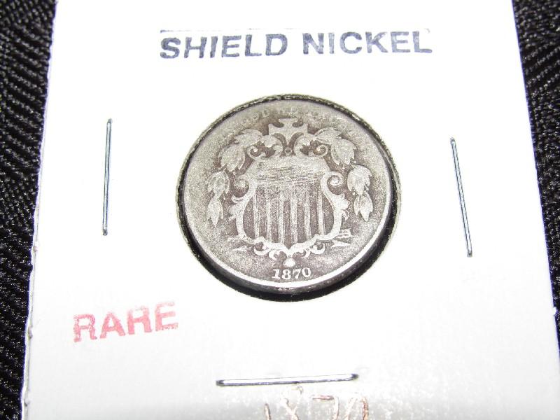Rare 1870 Shield Nickel