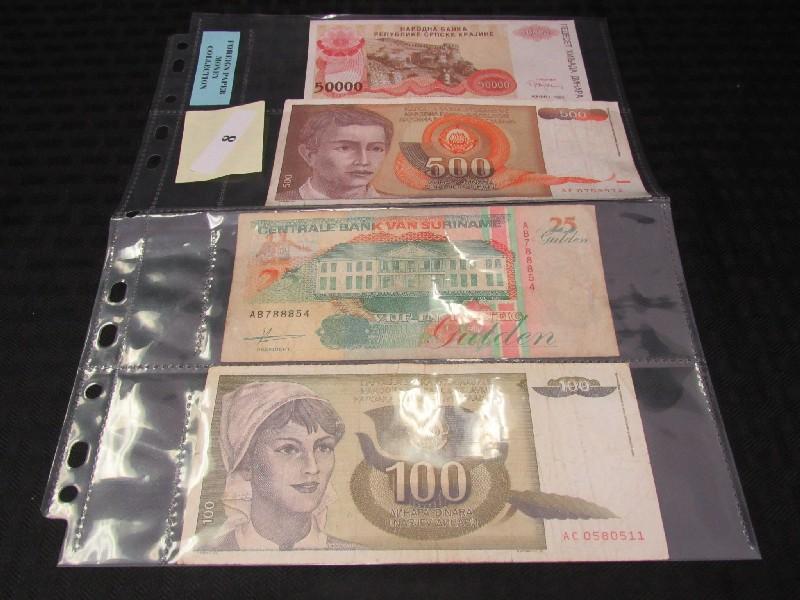 Four Foreign Bill Collection