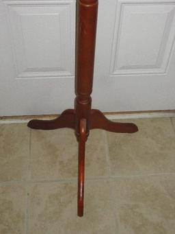 Traditional Pine Barley Twist Hat Coat 73" Rack Stand 6 Pegs Tripod Base