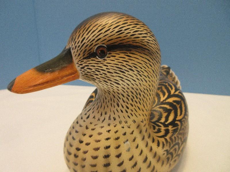 National Geographic Novica Collection "Elegant Mallard" Wooden Statuette Decoy