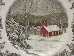 Awesome 30 Pieces - Johnson Brothers China Friendly Village Pattern Dinnerware