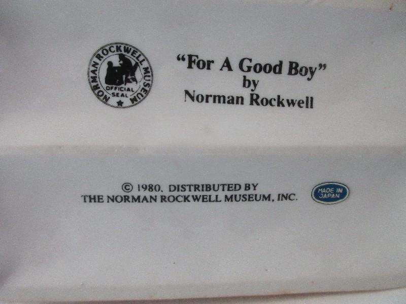 Collectors "For A Good Boy" by Norman Rockwell Museum Inc. Bisque Porcelain 5 1/2" Figurine