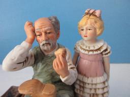 Collectors "The Cobblers" by Norman Rockwell Museum Inc. Bisque Porcelain 5 1/2" Figurine