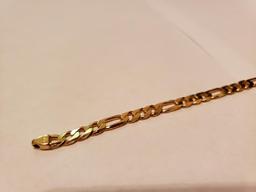 14k Italy Gold Figaro Bracelet