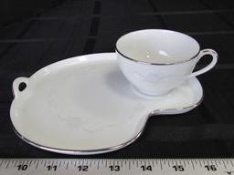 Noritake Japan Casablanca 6842 Ceramic Lot - Raised Hand Painted Floral Trim