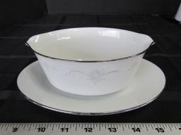 Noritake Japan Casablanca 6842 Ceramic Lot - Raised Hand Painted Floral Trim