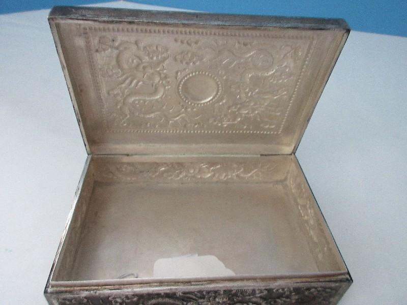 Antique Chinoiserie Argent Means Silver in French Keepsake Box