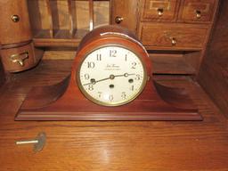 Seth Thomas Westminster Chime Wooden Mantle Clock w/ Key Wind