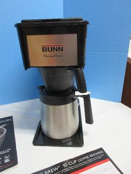 Bunn-O-Matic Thermo Fresh Stainless/Black Velocity Brew 10 Cup Coffee Brewer