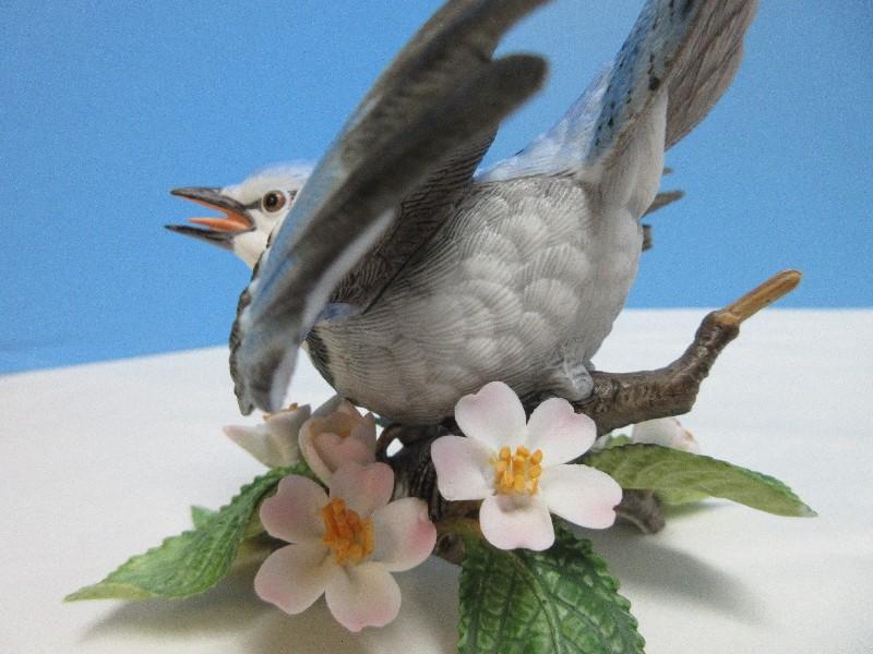 Lenox Garden Bird Collection Fine Porcelain Male Blue Jar 4 1/4" Figurine