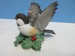 Lenox Garden Bird Collection Fine Porcelain Male Chickadee 3 5/8" Figurine