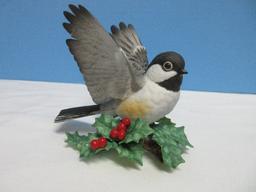 Lenox Garden Bird Collection Fine Porcelain Male Chickadee 3 5/8" Figurine