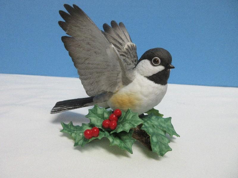 Lenox Garden Bird Collection Fine Porcelain Male Chickadee 3 5/8" Figurine