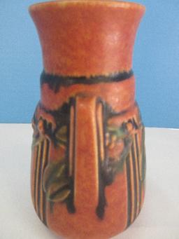 Rare Roseville Pottery Unmarked Laurel Pattern Art Deco Stylized 6 1/4" Vase