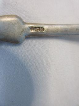 Antique Towle Mfg. Co. 3oz. Fiddle Back Tipped 5 7/8" Teaspoons Coin/Silver Monogram