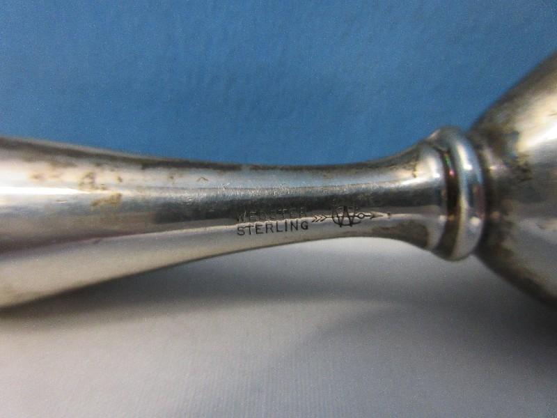 Webster Sterling Silver Handled 5 1/2" Garment Brush Engraved "Doris"