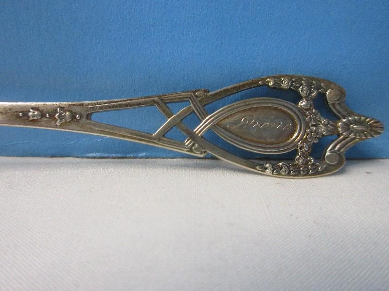 Set - 3 Lunt Silversmiths Sterling Silver Monticello Pattern 1908 Five O'Clock 5 3/4" Teaspoons