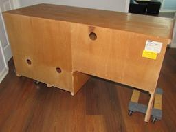 Barewood Furniture Hendersonville Wooden Desk Molding Block Trim, Pull Out Keyboard