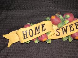 Home Sweet Home Apple Motif Wall Décor