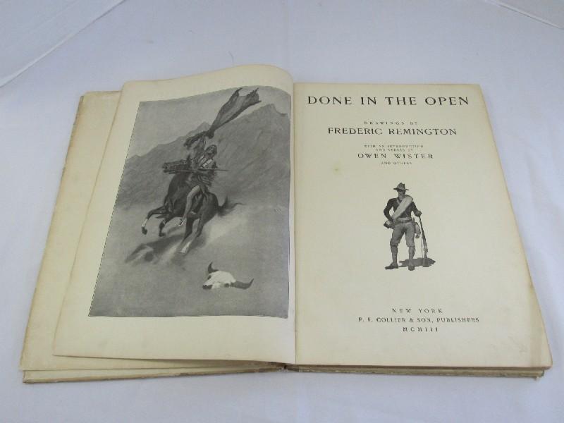 Done in The Open Drawings by Frederic Remington Coffee Table Book