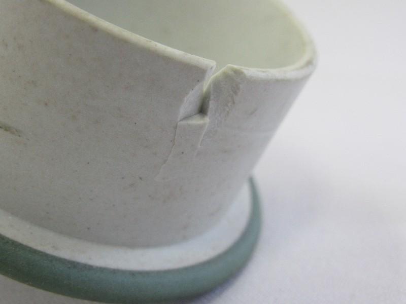 Green Wedgwood Ceramic Creamer w/ Grecian Scallion Motif