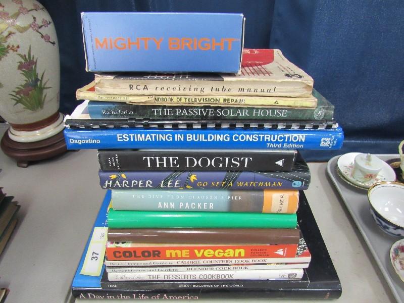 Book Lot - Harper Lee, Color Me Vegan, The Dogist, The Passive Solar House, Etc.