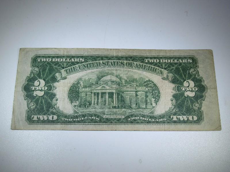 Old $2 Note Series of 1928-D Red Seal