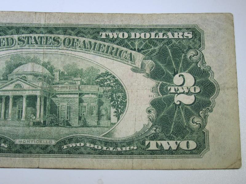 Old $2 Note Series of 1928-D Red Seal