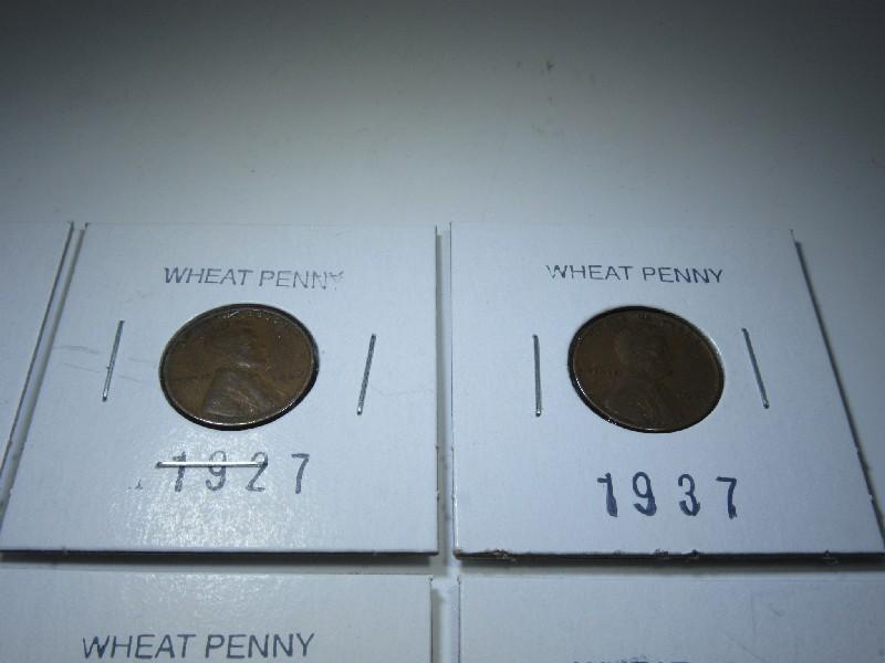 8 Old Wheat Pennies