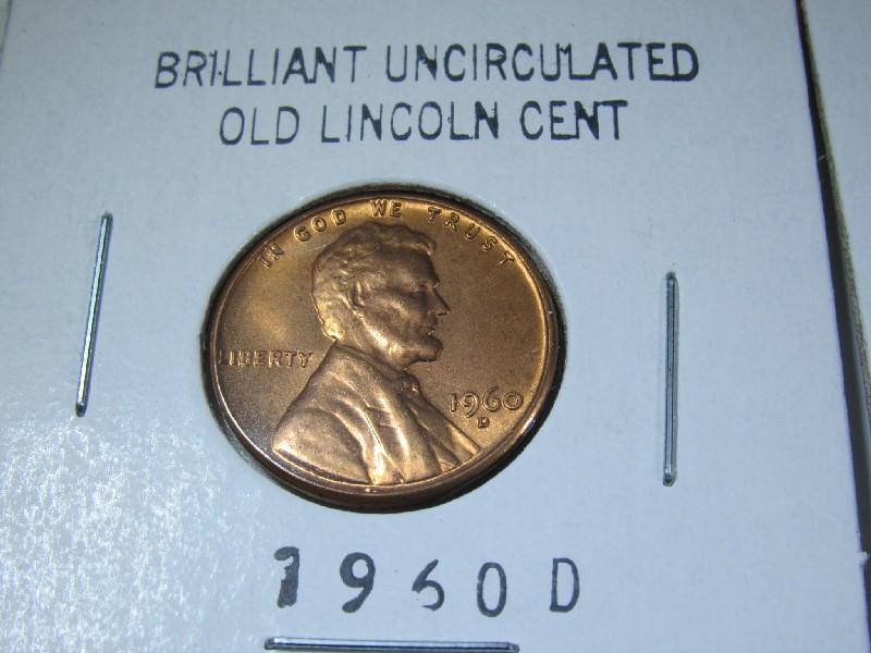 8 Brilliant Uncirculated Old Lincoln Cents