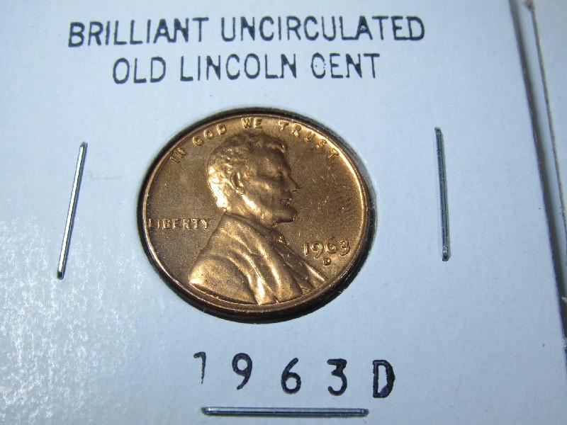 8 Brilliant Uncirculated Old Lincoln Cents