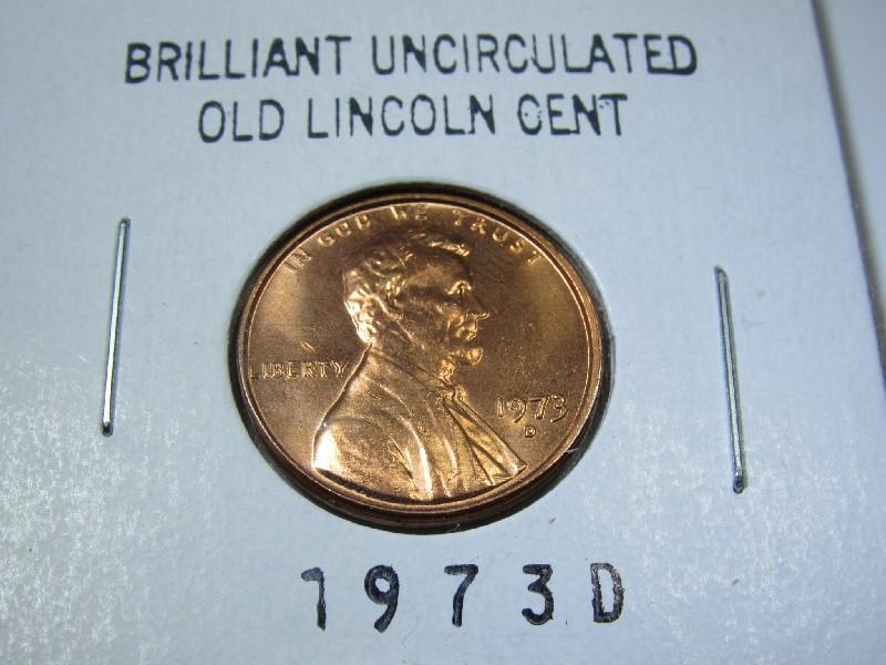 8 Brilliant Uncirculated Old Lincoln Cents