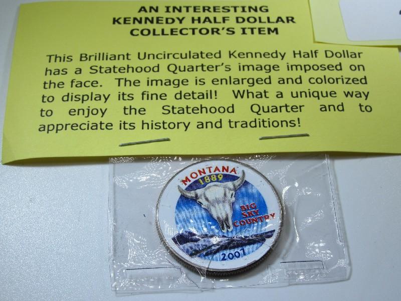 Kennedy Half Dollar Collector's Item w/ Montana Statehood Image 2007