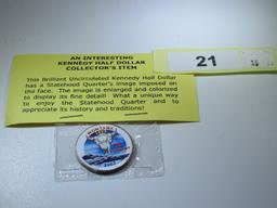 Kennedy Half Dollar Collector's Item w/ Montana Statehood Image 2007