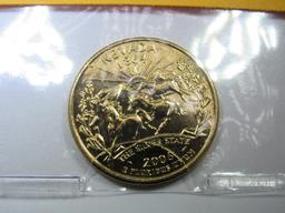 24kt Gold Plated Uncirculated Statehood Quarter 2006