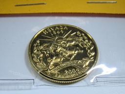 24kt Gold Plated Uncirculated Statehood Quarter 2006