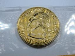 24kt Gold Plated Uncirculated Statehood Quarter 2006
