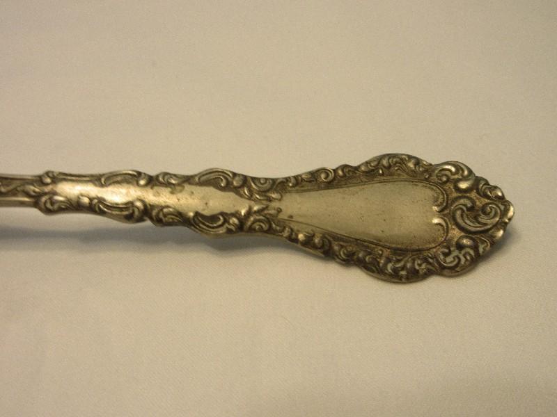 Antique Simeon L. & George H. Rogers Co. Nickel Silver No.1 Pattern Flat Handle Butter Knife