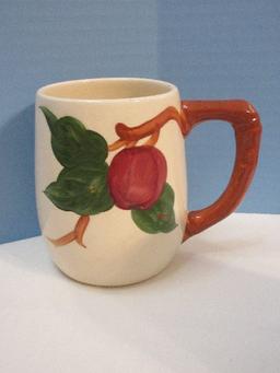 Set - 6 Franciscan Earthenware Apple Pattern 4 1/4" Grand Mugs