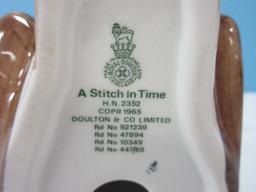 Royal Doulton & Co. Limited Golden Years Collection Titled "A Stitch in Time"