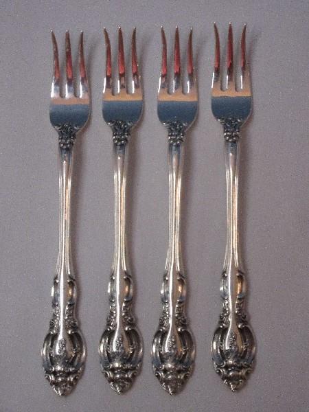 Set - 4 Gorham Sterling La Scala Pattern 1964 Silver Flatware