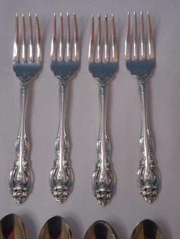 16 Pieces - Gorham Sterling La Scala Pattern 1964 Silver Flatware