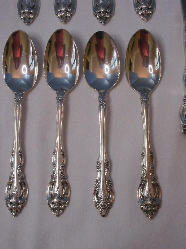 16 Pieces - Gorham Sterling La Scala Pattern 1964 Silver Flatware