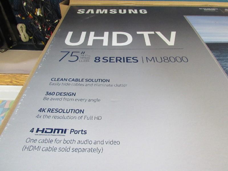 Samsung Ultra High Def TV 75" 8 Series In Original Box