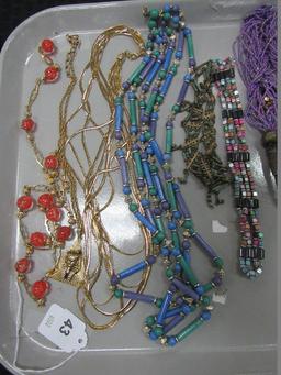 Misc. Costume Jewelry Necklaces Metal, Chain, Magnetic, Etc.