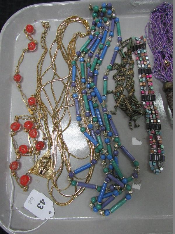 Misc. Costume Jewelry Necklaces Metal, Chain, Magnetic, Etc.